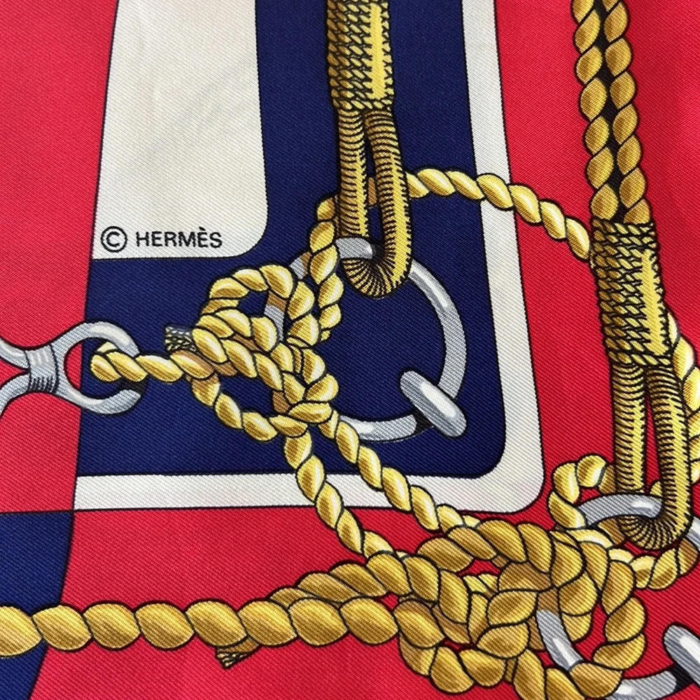 Authentic HERMES Silk Scarf 35” Square - Picture 7 of 7